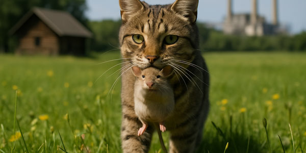Bei Mäusen in Völklingen - Schneider und Kater Tom