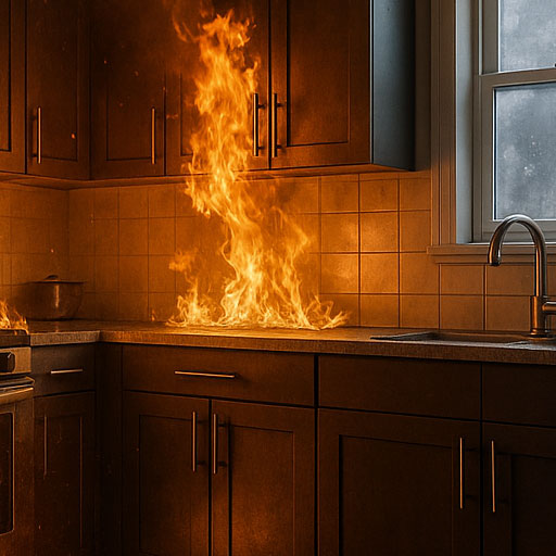 Brand in Saarlouis. Entrümpelung und Geruchsentfernung