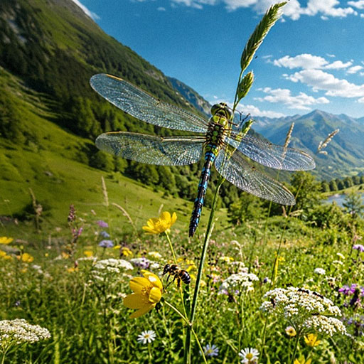 Eine Libelle